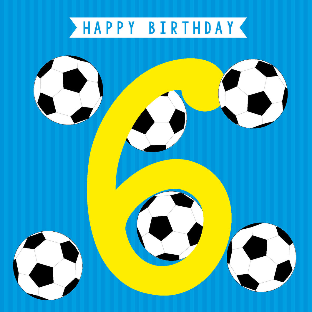 Age 6 Footballs Blue