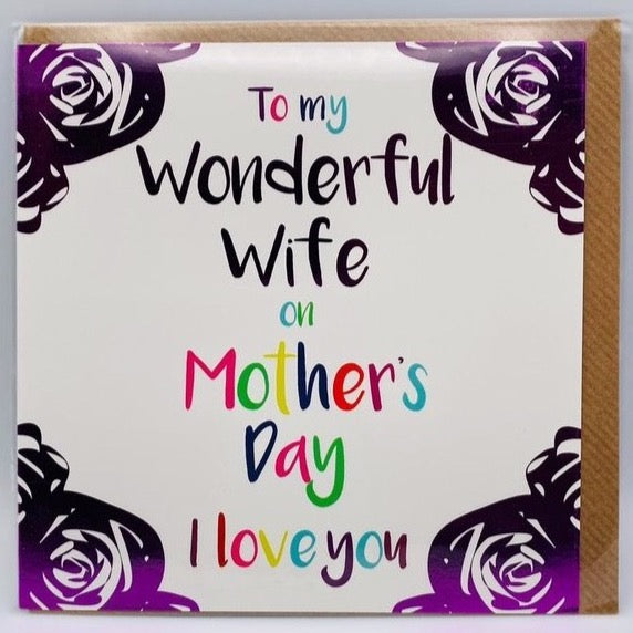 To my wonderful Wife
