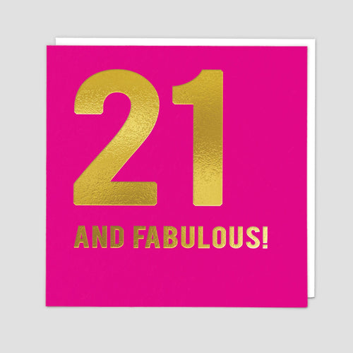21 & Fabulous Card
