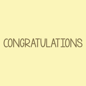 Congratulations