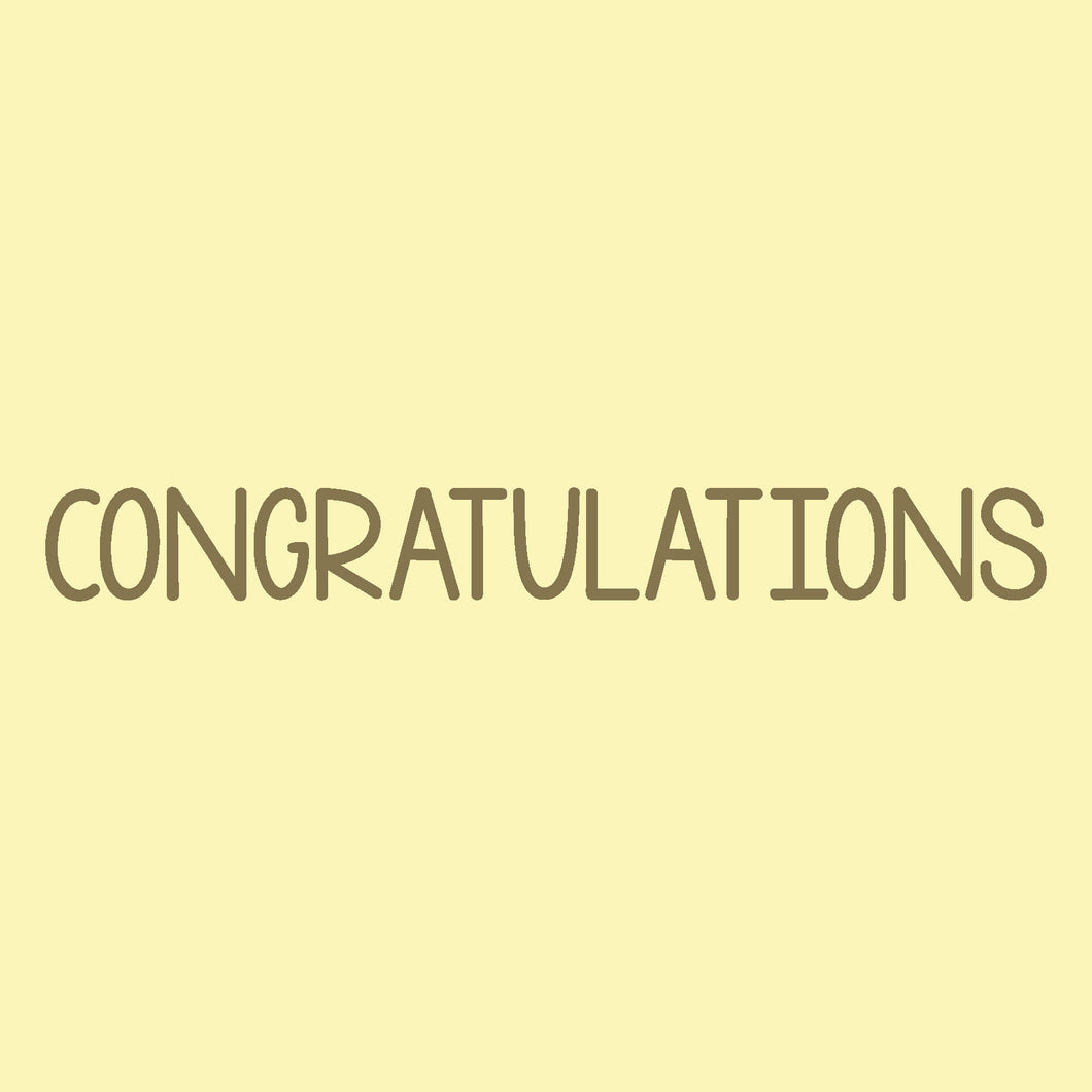 Congratulations