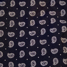 Load image into Gallery viewer, Cotton Face Mask:Dark Blue Paisley