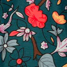 Load image into Gallery viewer, Cotton Face Mask:Teal Floral