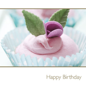 Happy Birthday / purple iced cake
