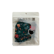 Load image into Gallery viewer, Cotton Face Mask:Teal Floral