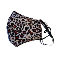 Load image into Gallery viewer, Cotton Face Mask:Leopard Print