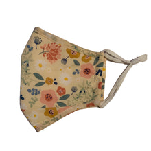 Load image into Gallery viewer, Cotton Face Mask:Butterscotch Floral