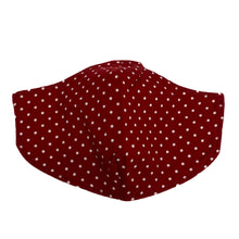 Load image into Gallery viewer, Cotton Face Mask : Red Polka Dot