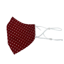 Load image into Gallery viewer, Cotton Face Mask : Red Polka Dot