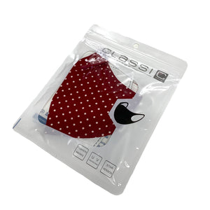 Cotton Face Mask : Red Polka Dot