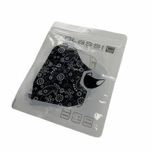 Load image into Gallery viewer, Cotton Face Mask : Black Paisley