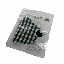 Load image into Gallery viewer, Cotton Face Mask : Black and White Tartan