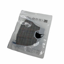 Load image into Gallery viewer, Cotton Face Mask : Grey Windowpane Checkers