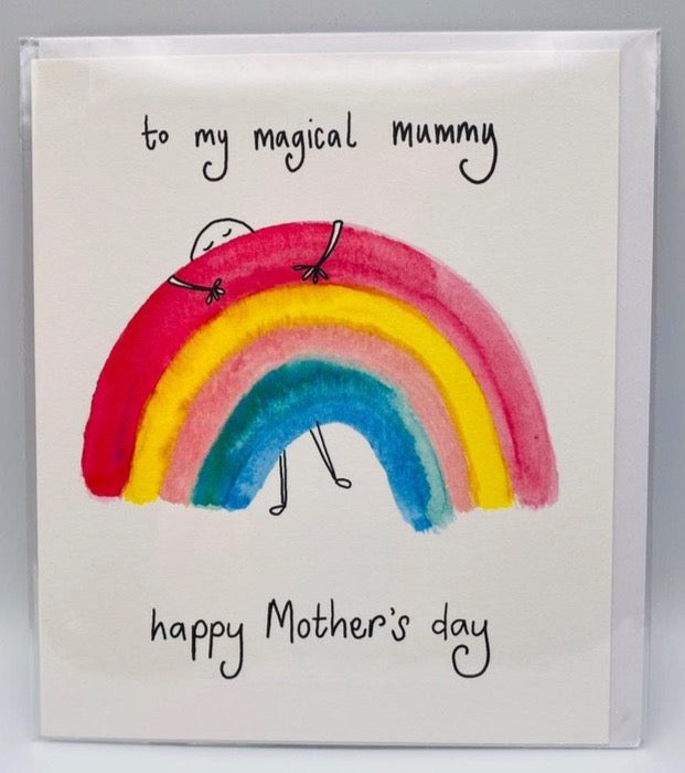 Magical rainbow mummy