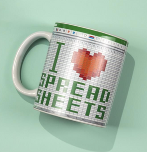 I Love Spreadsheets Mug