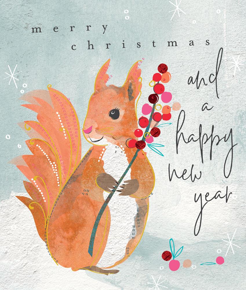 Christmas squirrel